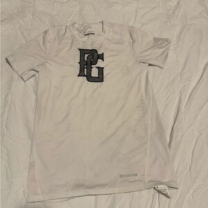 White Perfect Game T-Shirt with Black Logo